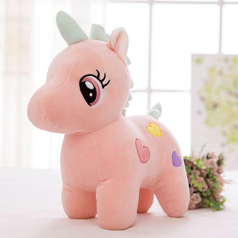 

WTEMPO Pet Dog Toy Unicorn Cotton Plush Dog Toys Soft Stuffed Doll Cushion Cartoon Cute Gift Interac 25cm розовый