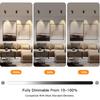 LED Dimmable Ceiling Spotlight 12W 3CCT 3000K/4000K/5000K Adjustable Indoor Directional Spotlight Fixtures for Room Living Hallway Gallery Art