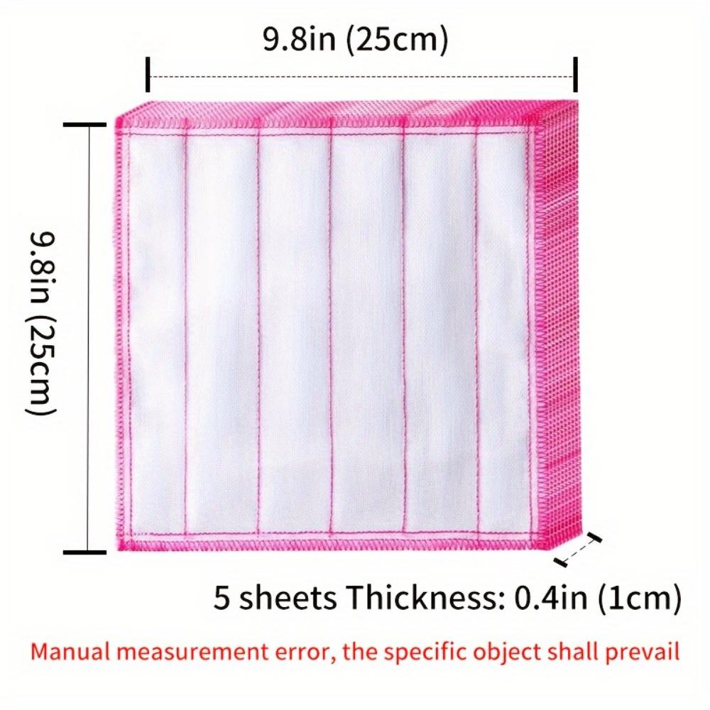 Super Absorbent, Thickened Cleaning Cloth - 10 Combination Dishcloths - Dry And Wet Cleaning Towels, Kitchen Cleaning Rags, Kitchen Tools