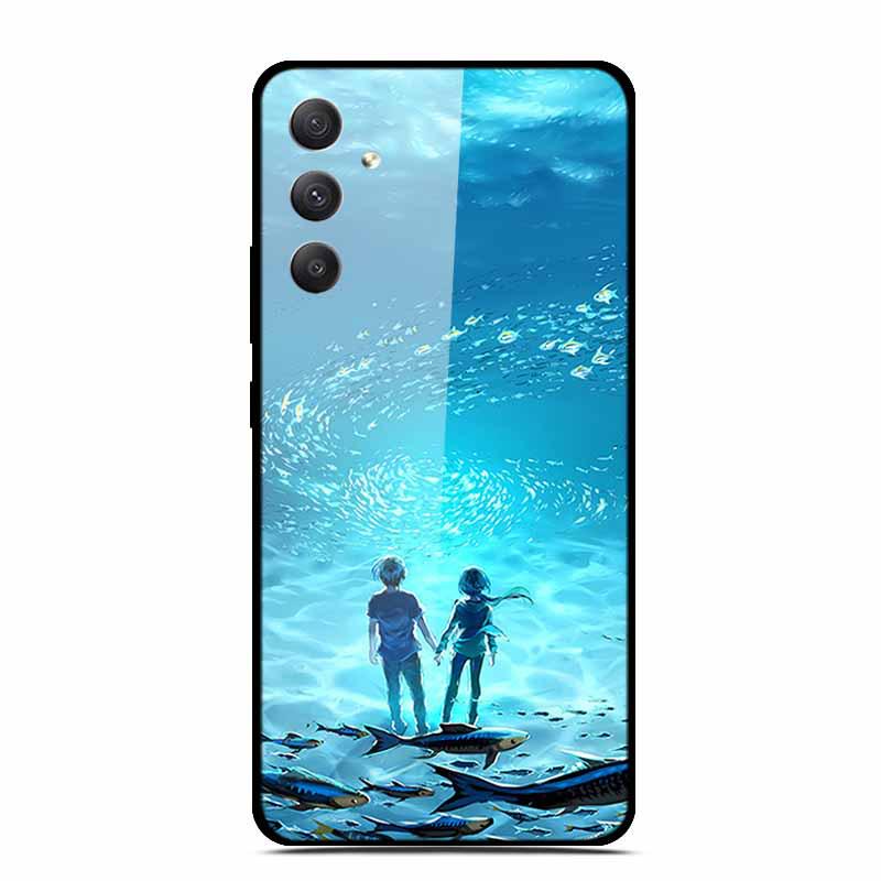 Samsung A35 5G Tempered Glass Phone Case - Personalized Colorful Design