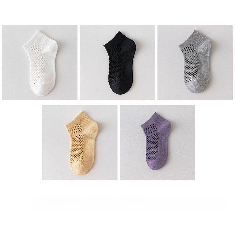 

5 пар женских летних тонких хлопковых носков с дышащей сеткой белого цвета для женщин 5 Pairs