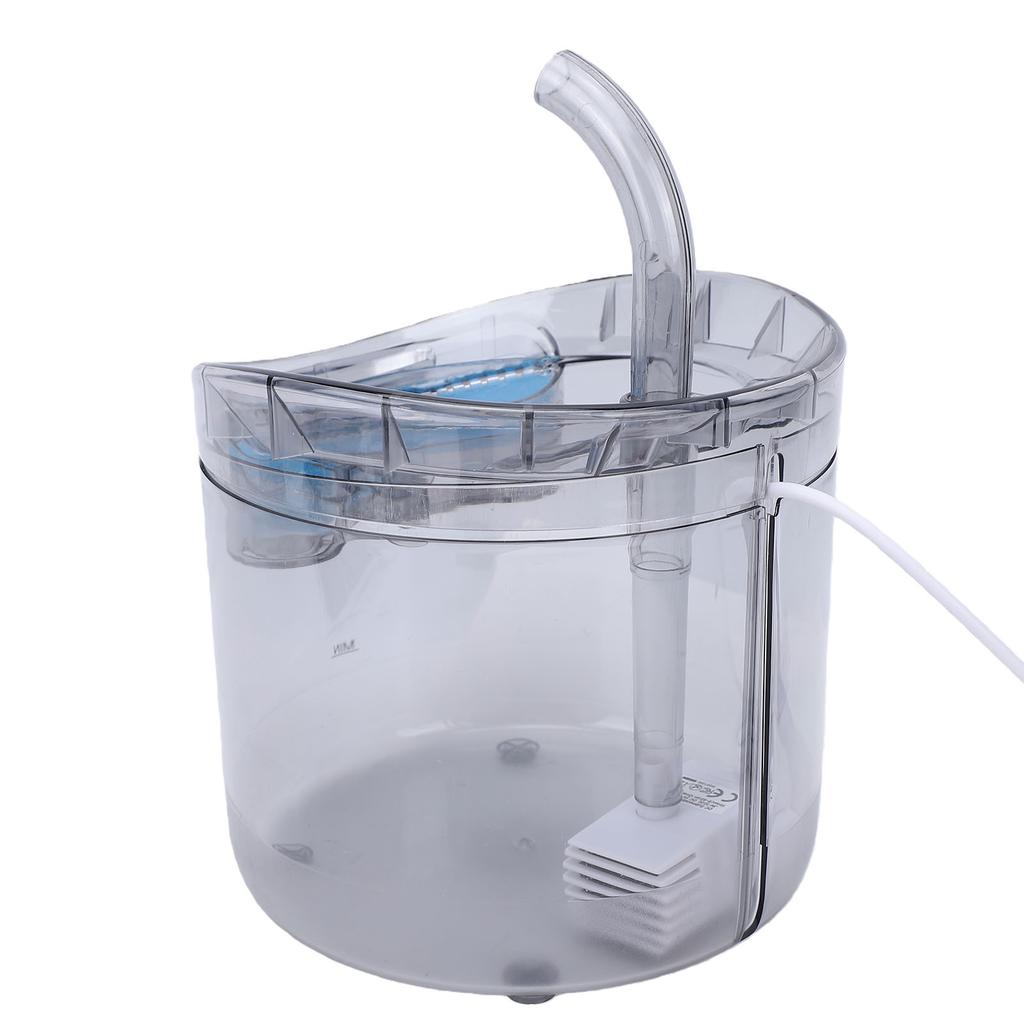 Solar Powered Pet Water Fountain 2L USB Powered Automatic Cat Dog Drinking Fountain for Indoor Outdoor Use