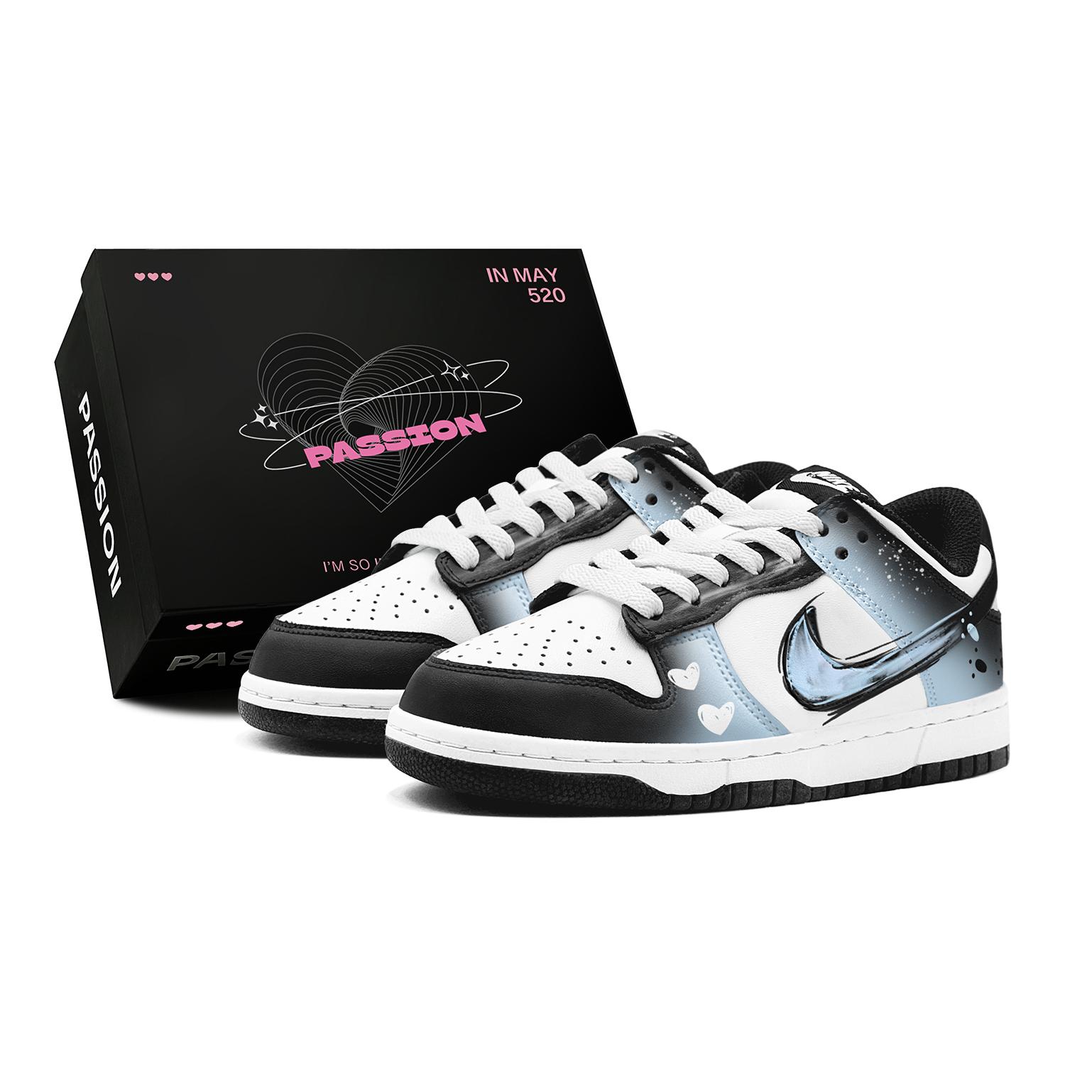 

Nike Dunk Skateboard Shoes Women s Low Top Black CW1590-100(TeamS3-S-BOX) 38