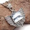 Opal Pendant Gemstone Silver 2.5" Jewelry  Dendritic Handmade Ethnic