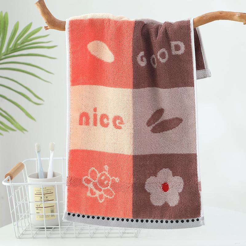 Soft Absorbent Pure Cotton Face Towel for Adults - Thickened, Polyester Blend