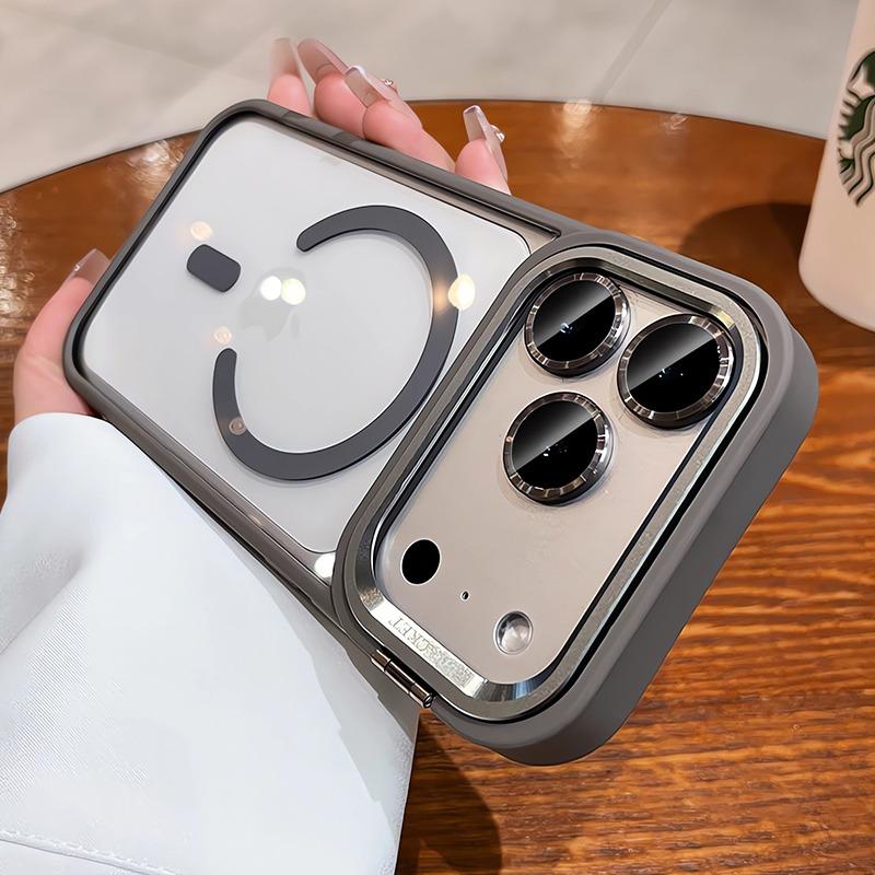 For Magsafe Camera Bracket Lanyard Case for iPhone 17 16 Pro Max Air 14 15 Plus 11 12 13 Lens Film Hand Wrist Strap Clear Cover