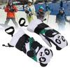 1 Pair Junior Skiing Gloves Anti Slip Snow Mitts Warm Abrasion Proof Rainproof Snowboard Gloves  