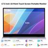 Mobile 1920x1200 IPS Portable Integrated Dual Compatible with and Game Travel Monitor 17.5-inch Touch-Enabled Monitor, 1610 Display, USB-C/HDMI