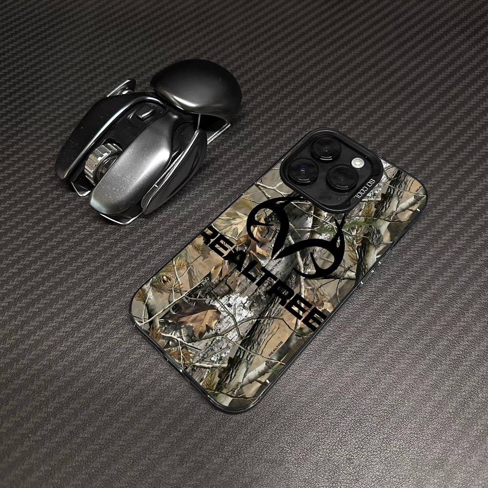 

R-Realtrees Logo For IPhone 17 Pro Max 17 Air 16 Pro 15 14 13 12 11 Color Matte Protect Phone Case iPhone 14pro max