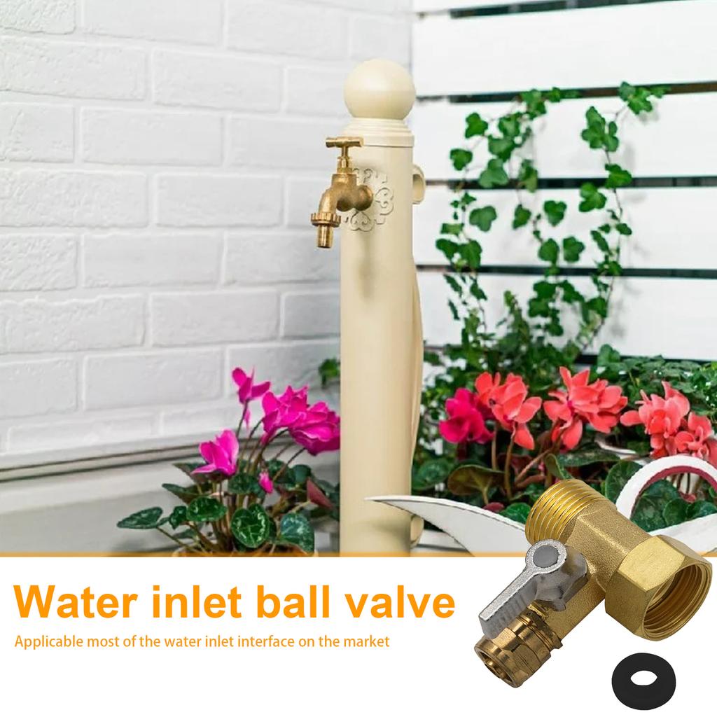 3/8inch Ball Valve Good Sealing No Leakage Faucet Inlet Ball Valve Standard Thread for Home Purifier for Filter