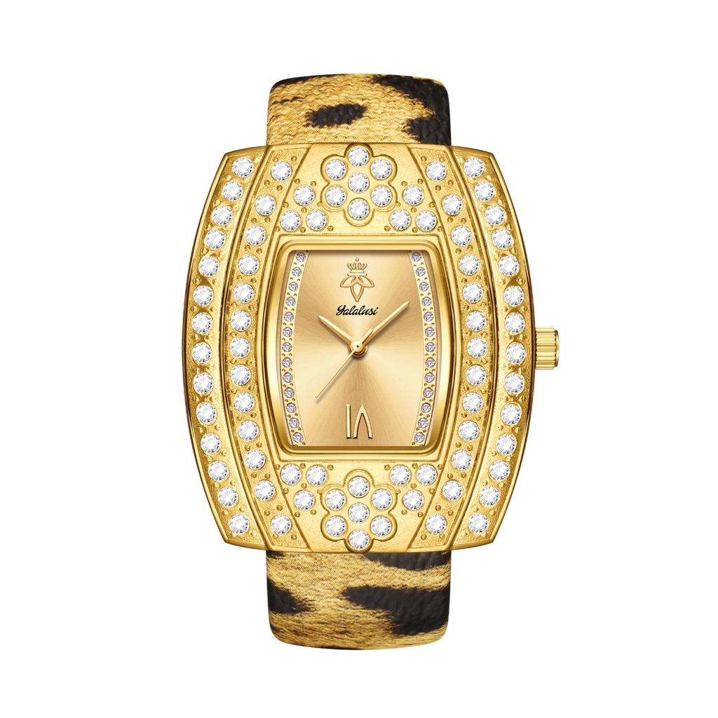 Temperament Women'S Watch Full Of Diamonds, Personalized Light Luxury Square Quartz Watch, Retro Watch