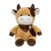 Garden Style Plush Cow Toy With Short Pile Fabric For Childrens Gift And Room Decor