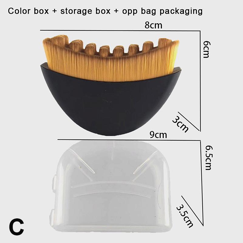 Portable Dry Facial Brush Soft Bristles Contoured Lymphatic Massage Tool Face Sculpting Device Home Spa Gentle Exfoliation Brush