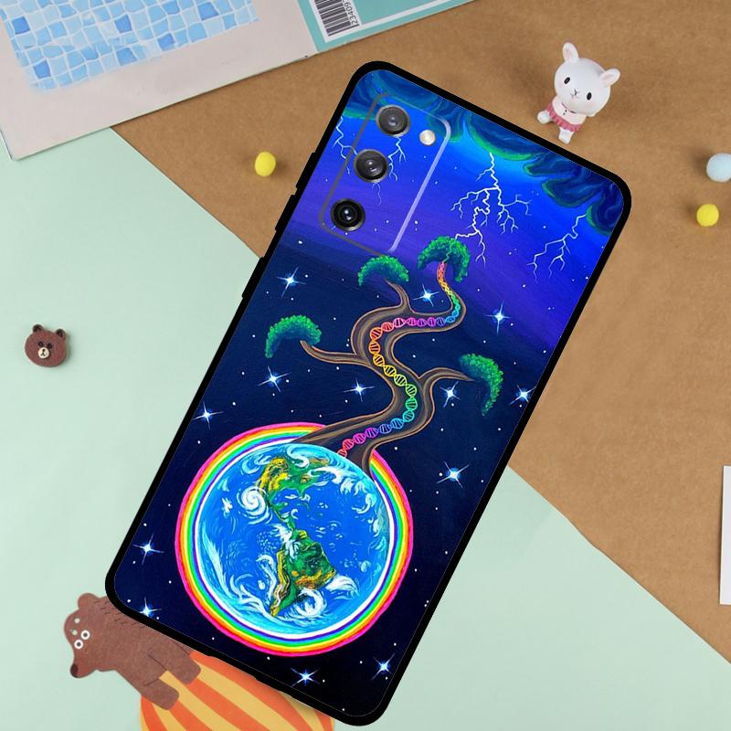 Indie Hippie Art Soft Case For Samsung Galaxy S25 Ultra S9 S10 S20 FE S21 S22 S23 Plus S24 Ultra Funda Cover