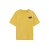 Li-Ning Skateboard Series Cartoon Print Round Neck Letter Loose Short Sleeve T-Shirt Unisex Tops Citrus-Yellow AHSSB93-2