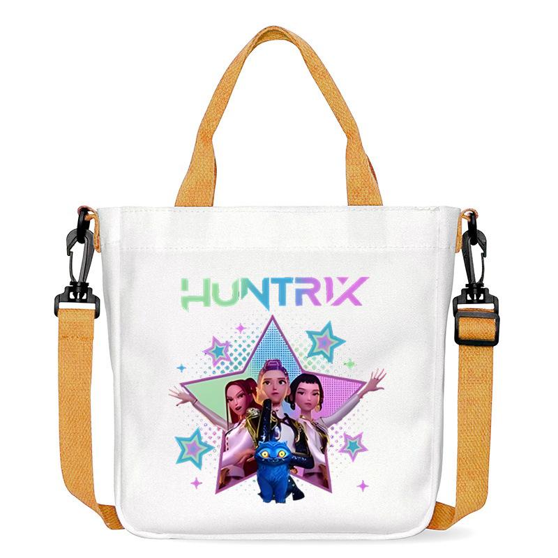 Anime Cartoon Print Student Go Out Portable Handbag Large Capacity Casual Canvas Bag