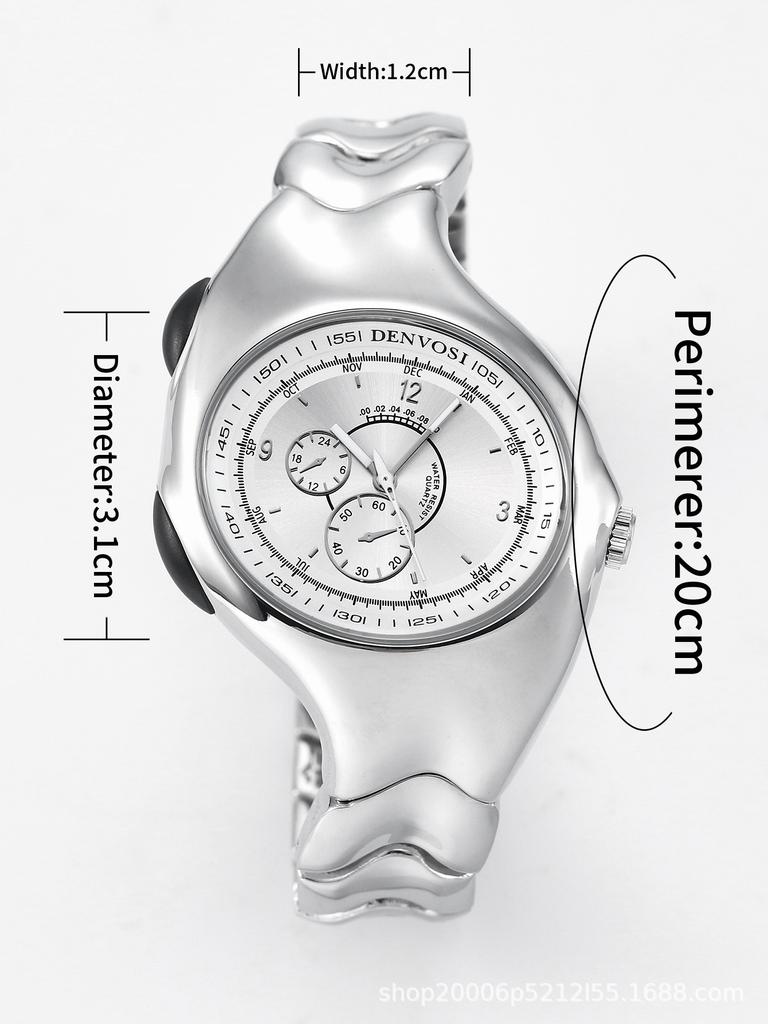 Y2K Creative Design Twisted Case Unique Digital Dial Quartz Watches Men's Shapes Watch Man Luminous Steel Watch Male AAA Clock