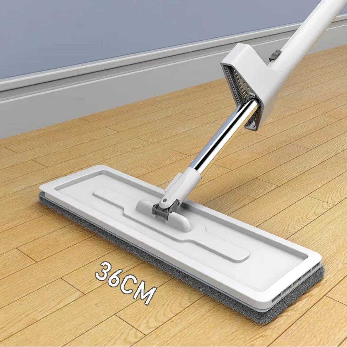 

Швабра с плоской насадкой без рук и складным ведром, двойного назначения для сухой и влажной уборки, идеально подходит для дома и автомобиля. 1 Cloth