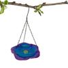Large Capacity Bird Feeders Flower Shaped Tray Birdwatching Hook and Chain