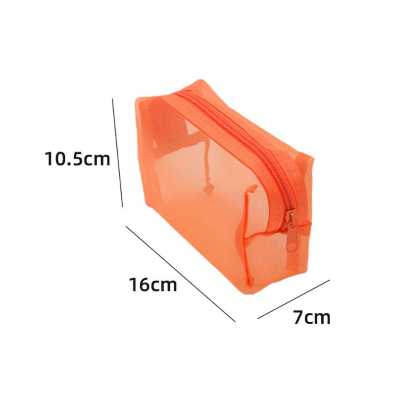 Nylon Mesh Cosmetic Bag Storage Lipstick Bag Earphone Data Cable Storage Bag Portable Travel Storage Bag