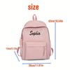 Embroidered Kid Backpack Large Capacity for School and Gift Personalized Backpack Custom Girl Boy School Bag