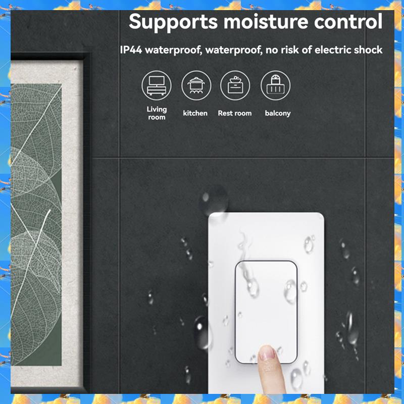 FTS Self Powered Wireless Light Switch And Receiver Kit Remote Control Wall Switch Lighting Fixtures
