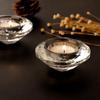 Crystal Glass Candle Holders Transparent Cup Candlestick Party Wedding Centerpiece Dining Table Decoration Desktop Home Decor