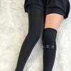 Plus Size Non Slip Silicone Warm Plush Lined Over The Knee Socks Women JK Style Thigh High Autumn Winter Stockings