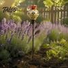 Nature Inspired Outdoor Decor Hummingbird Feeder Garden Stake, Vintage Resin Flower Decorative Feeder, Wild Hanging Bird Feeding Station Nectar