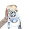 Water Bottle Kawaii with Adjustable Shoulder Strap for Summer Cold Water Chill Portable Leakproof -free Cartoon Children