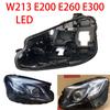 For Mercedes W213 E200 260 300 350L 2016-2019 Car LED Headlight Housing Shell Base Black Lamp House