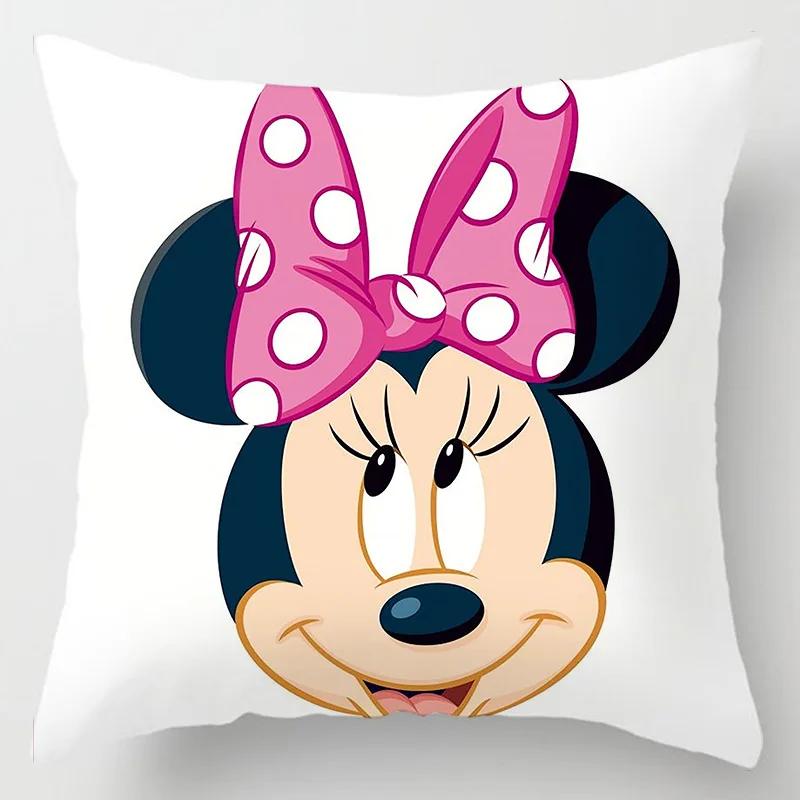 Disney Pillowcase Mickey Minnie Mouse Pillow Case \ Toys Home Decoration Gift 45x45cm