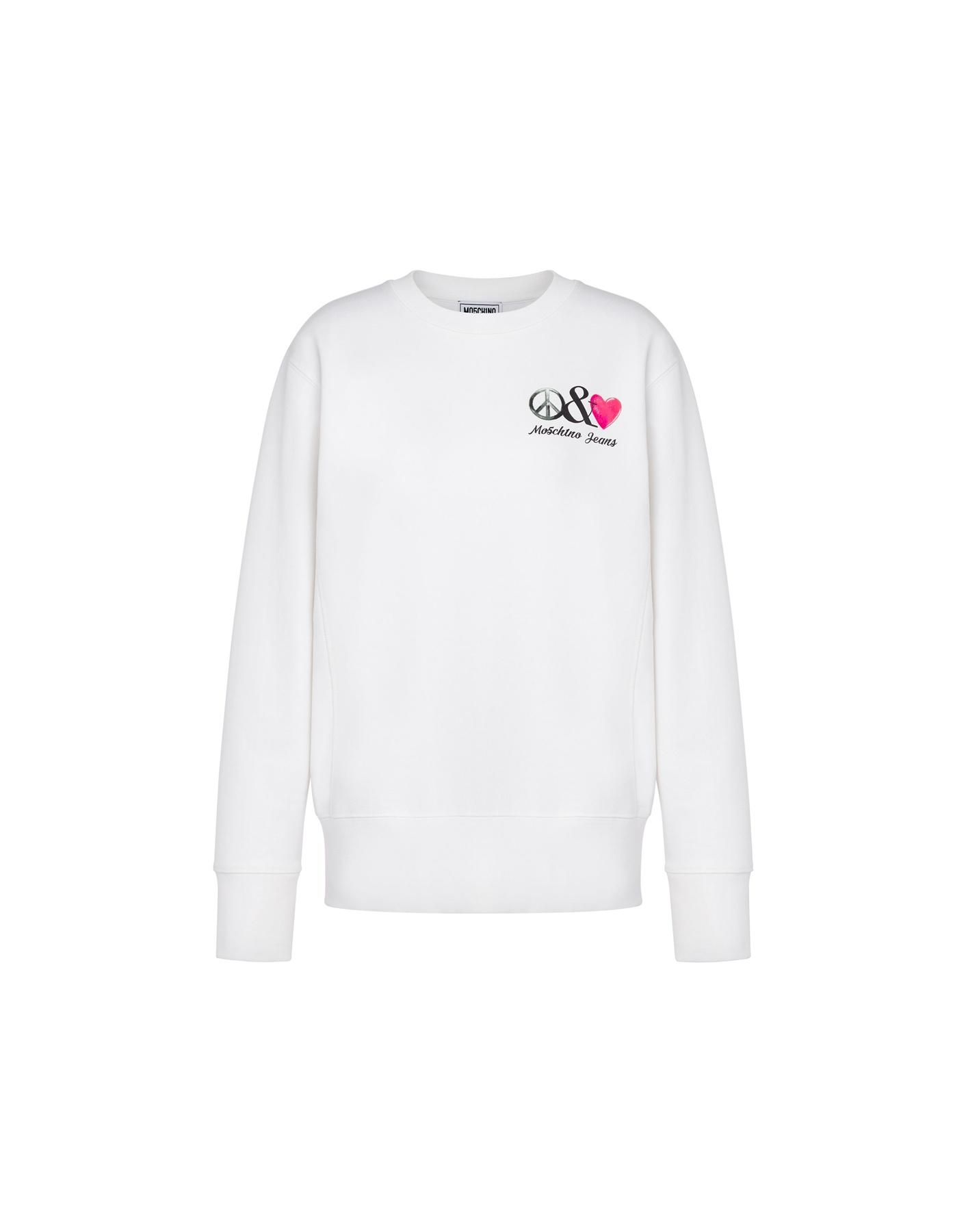 Футболка Moschino Jeans Love And Peace White/Xs