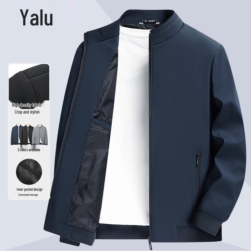 Ya Lu Men's Stand Collar Business Casual Jacket