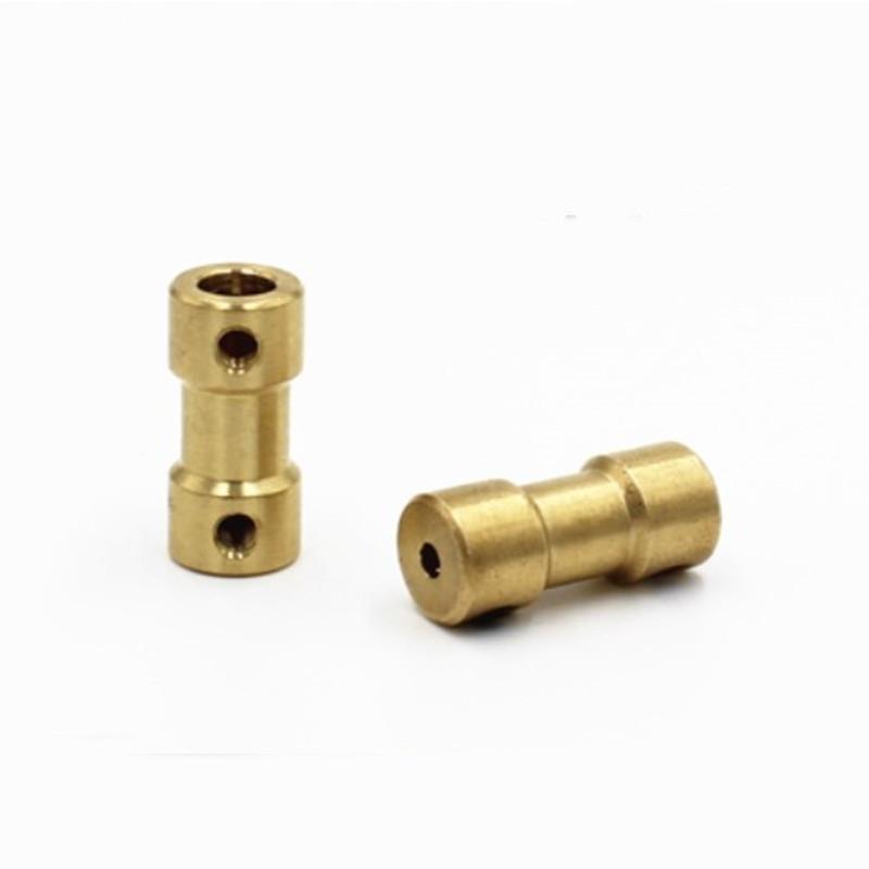 5pcs 2mm/2.3mm/3mm/3.17mm/4mm/5mm/6mm Brass Motor Shaft Coupling Coupler Motor Transmission Connector
