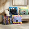 Battle For D-Dream Island Cushion Cover Soft Short Plush Pillow Cover Smooth Cozy Texture Aesthetic Cushion Case Home Decor