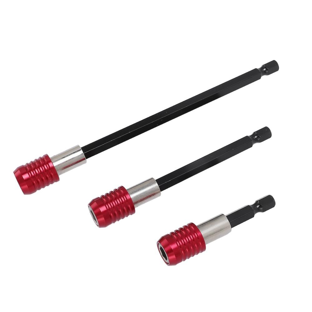 3pcs Magnetic Drill Bit Extension 1/4 Inch Hex Shank Magnetic Drill Extension For Screws Nuts