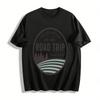 Vintage Roadtrip Print T-Shirt Dana Point Outdoor Freizeit Oberteil Reines Baumwoll-T-Shirt