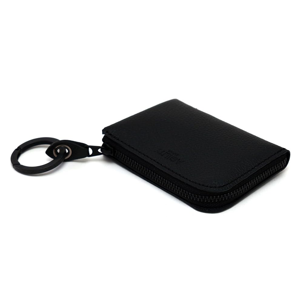 AGILITY Affa Zipper Mini Wallet Compact Wallet Extra Small Wallet Small Mini Leather Genuine Leather Water Repellent "Posh" L-shaped