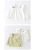 2026 Girls' Long Sleeve Doll Collar Shirt for Autumn and Spring
