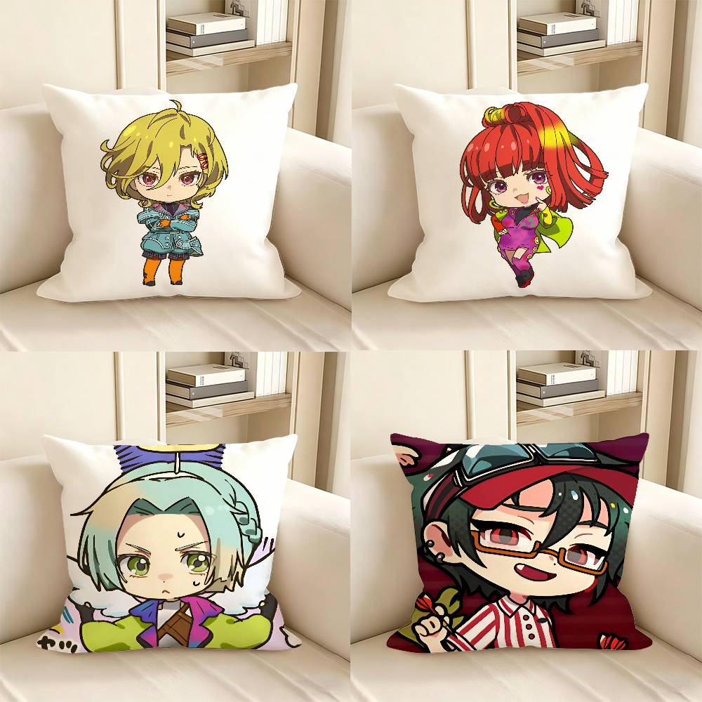 Pc Anime GGnosia Pillow Case Fashion Square Pillowcase Bedroom Sofa Room Ins Decoration Leisure