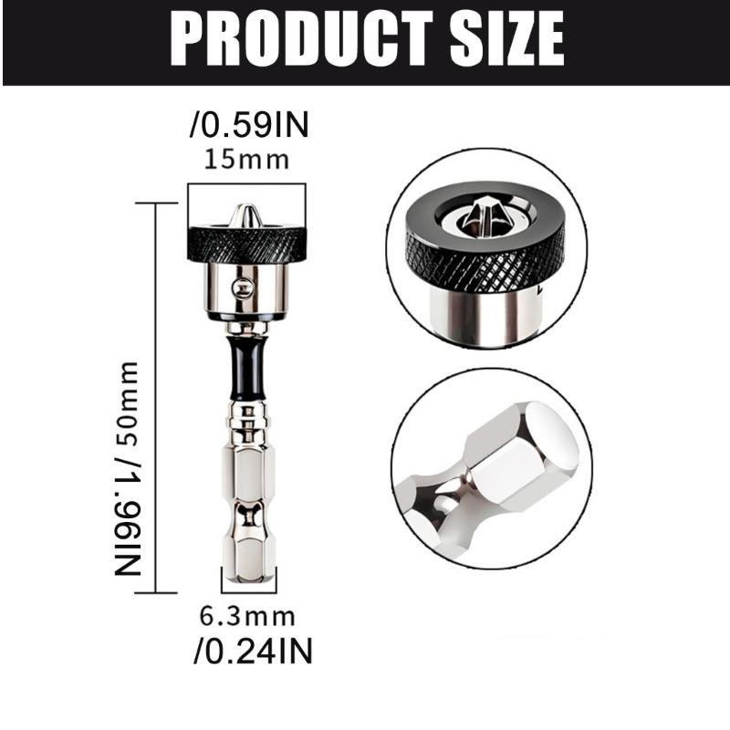 Magnetic Positioning Screwdriver Bit Gypsum Board Plasterboard Screws Locating Drilling For Power Tool