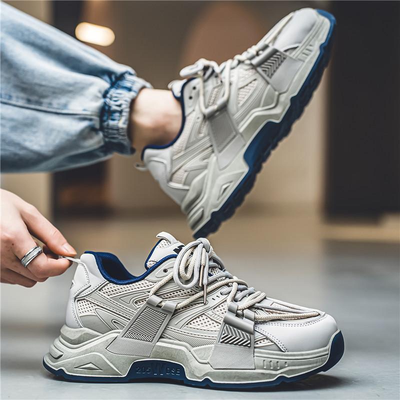 Dad Shoes Men's 2024 Spring New Thick-soled Heightening Casual Shoes Men's Versatile Sports Shoes B608