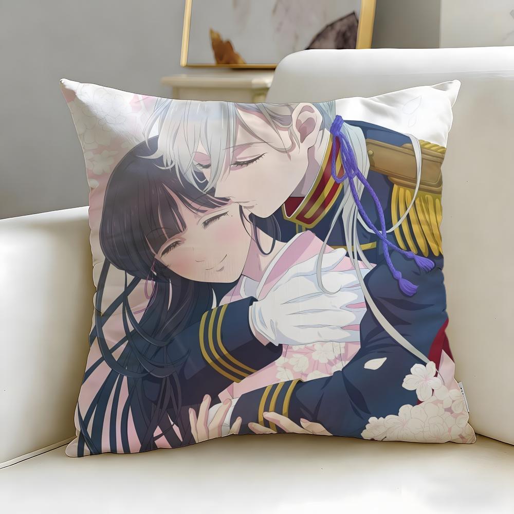 Popular Anime My Happy Marriage Cushion Cover Soft & Easy-Wash Pillow Case – Versatile for Couch, Bed, Travel and Office