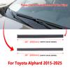 For Toyota Alphard 2015 2017 2018 2019 2020 2022 2023 2024 Wiper Refill Rubber Strip Car Wiper Accessories 1Pair
