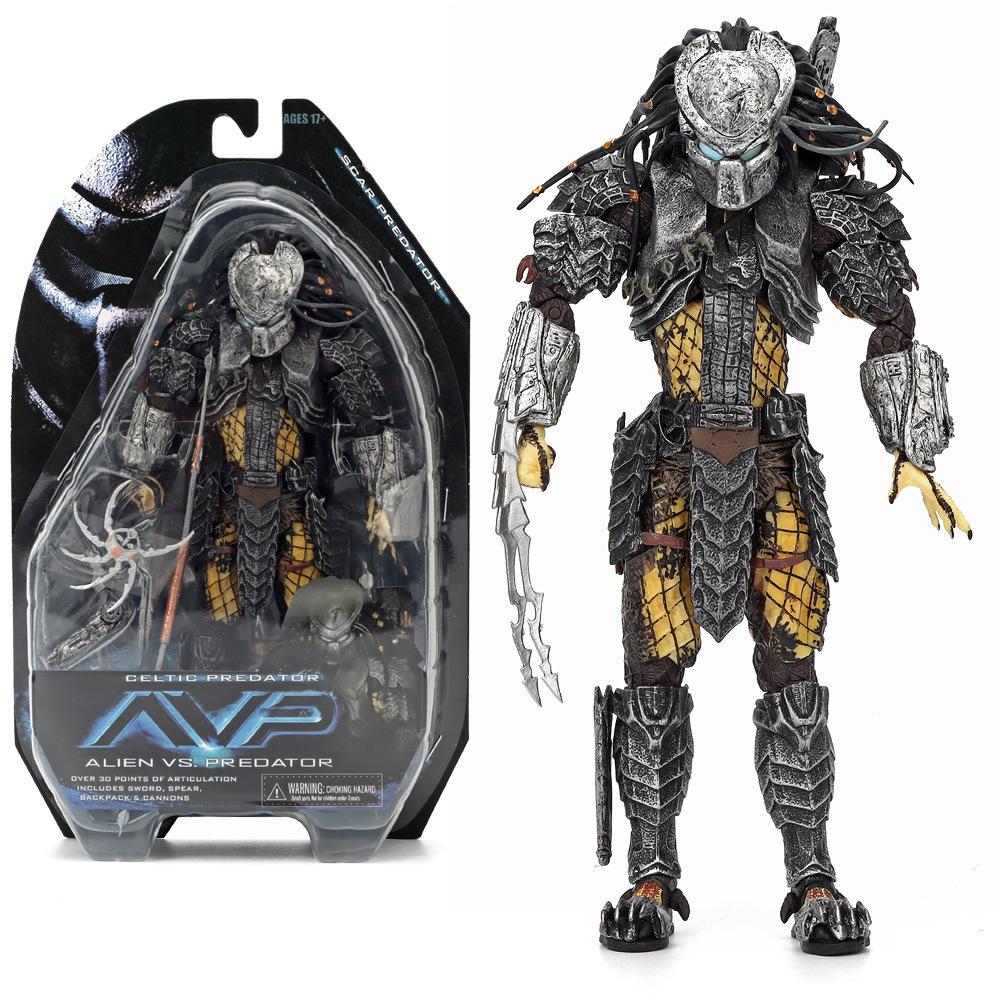 

Alien Wars Predator 7-Inch Figurine Avp Cat-Faced Scar Model Toy Play Entertaining Safe Kid Friendly Fun