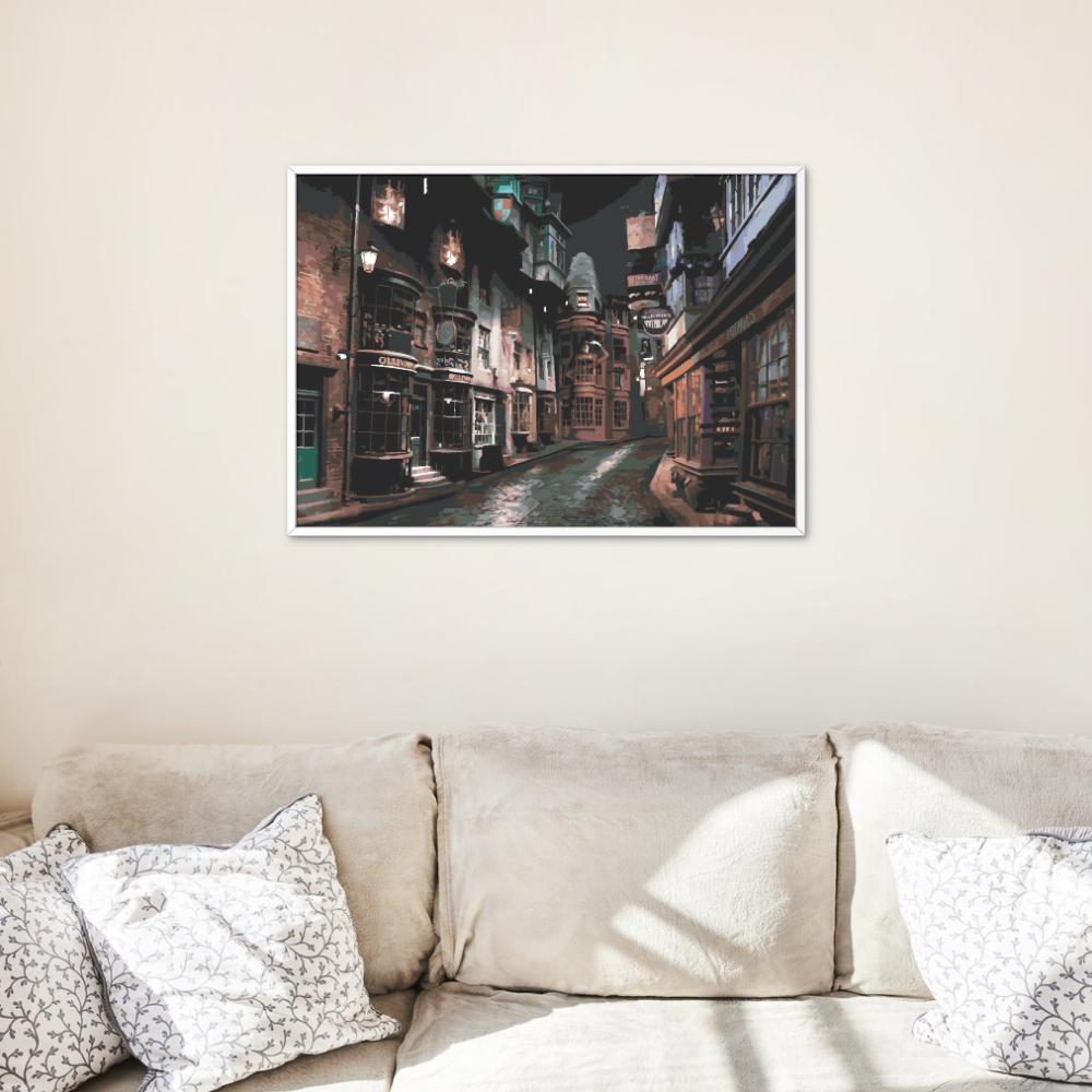 Malowanie Po Numerach Obrazy Do Malowania - Harry Potter Pokątna 50X40 Cm