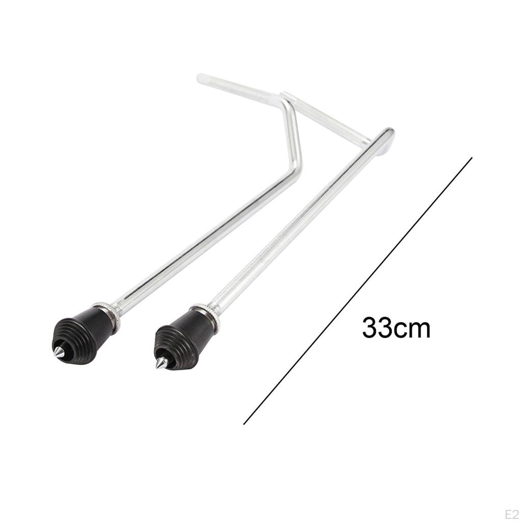 2 Piezas Accesorios para Patas de Batería Soportes Pies Parte Soporte para Tom de Piso Bass