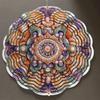 Laser Cut Seashell Metal Wind Spinner Vibrant Purple Orange Yellow Garden Art Decor 360 Rotating Hook for Indoor Outdoor Hanging Balcony
