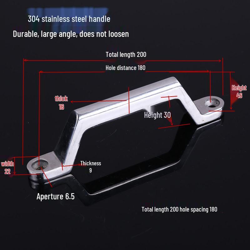 304 Stainless Steel Heavy Duty Pull Handle for Industrial Doors and Windows
